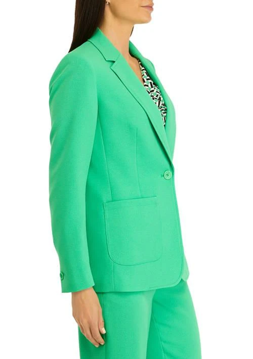 THE LIMITED Limited Womens One Button Notch Collar Fitted Jacket 3