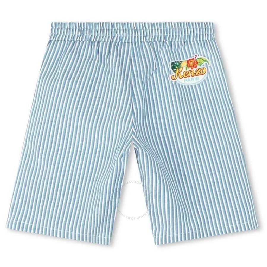 Kenzo Boys Embroidered Logo Striped Shorts 2