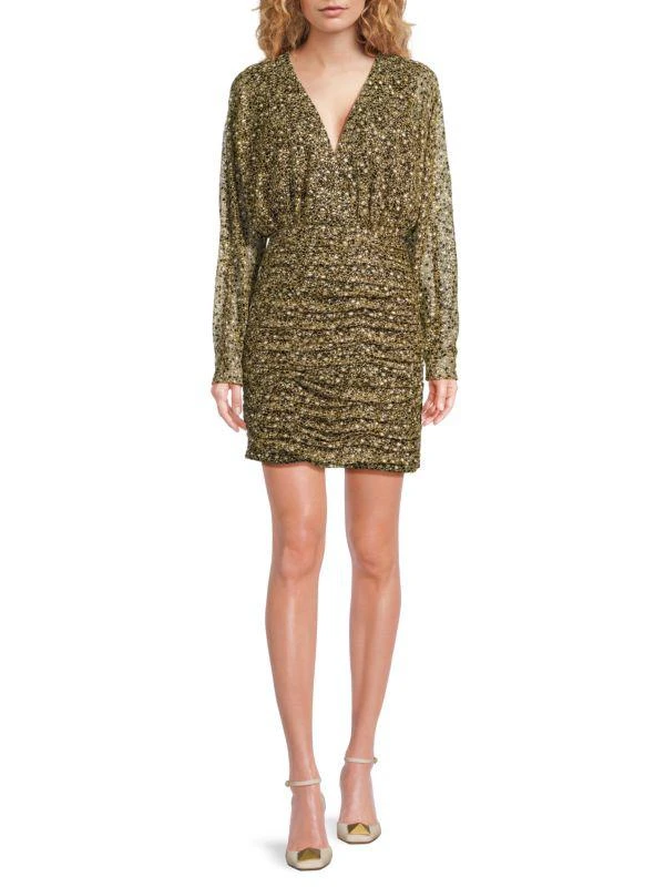 Ramy Brook Opal Ruched Sheath Mini Dress 1
