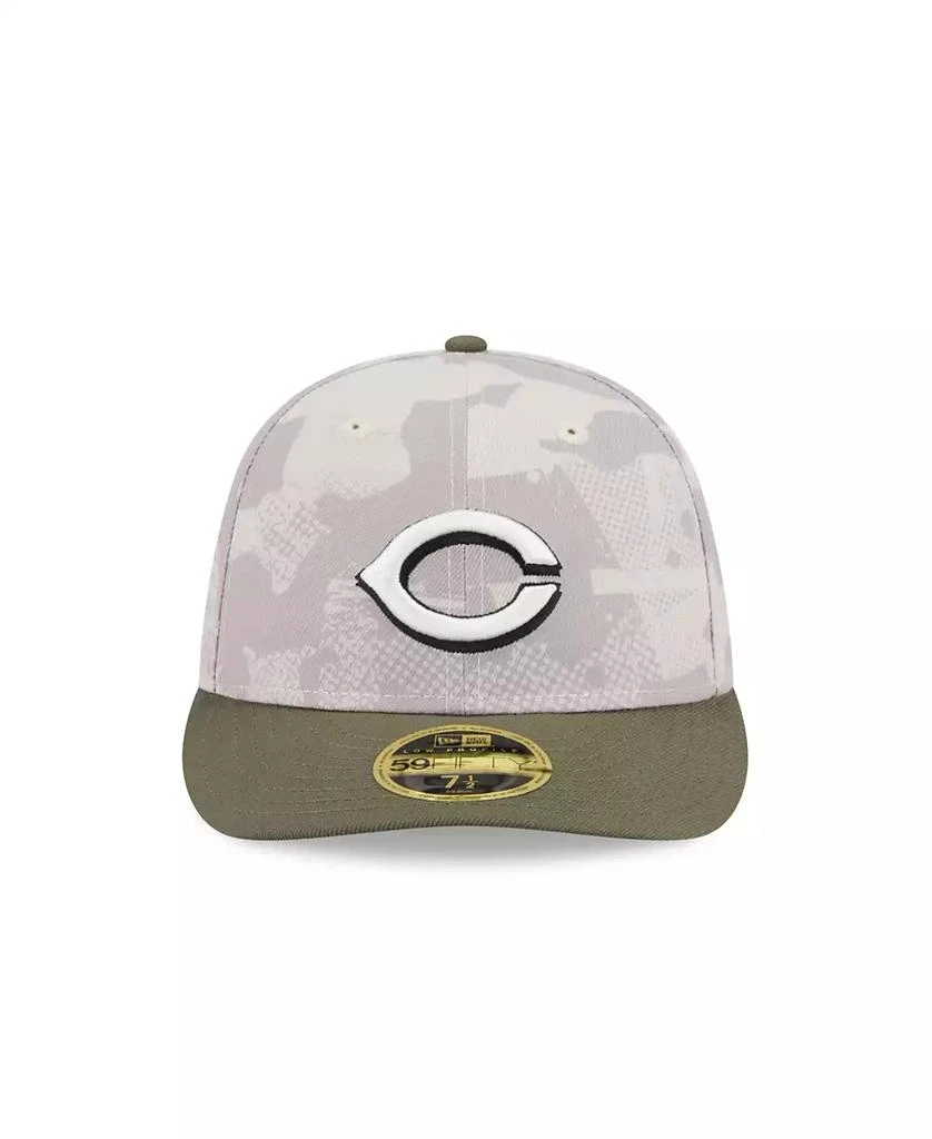 New Era Men's Light Beige/Olive Cincinnati Reds 2025 Armed Forces Day Low Profile 59FIFTY Fitted Hat 3