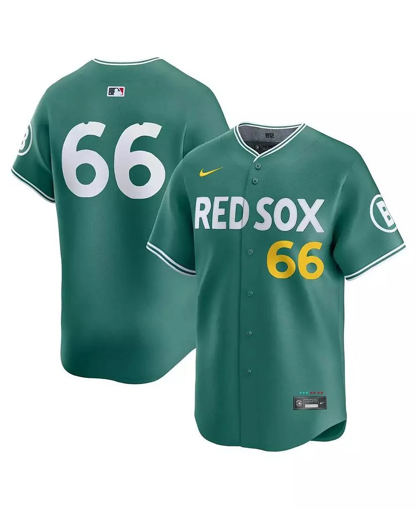 NIKE Men's Brayan Bello Green Boston Red Sox 2025 City Connect Limited Player Jersey 1
