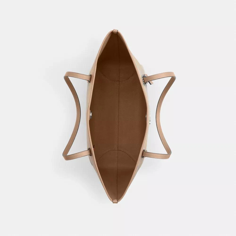 Coach City Tote Bag In Rainbow Signature Canvas 4