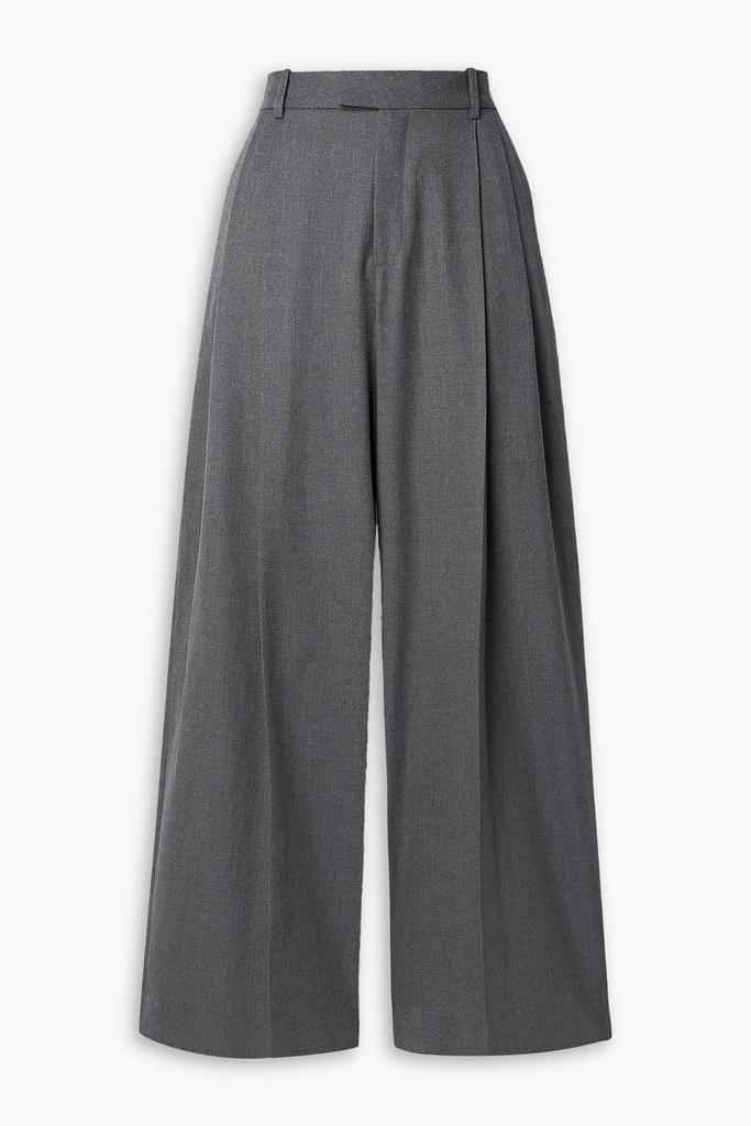 Partow Rhett pleated wool-twill wide-leg pants