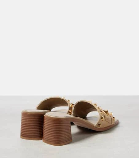 Valentino Plaster Caster 50 studded suede mules 2