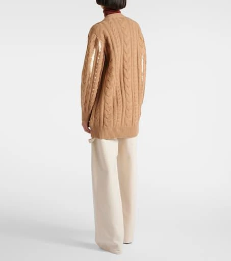 Max Mara Mirco sequined wool and cashmere cardigan 3