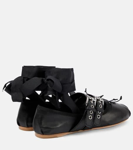 Miu Miu Leather ballet flats 3