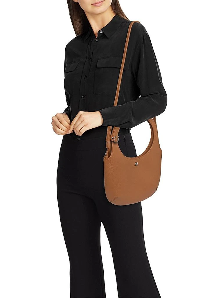 courreges Holy Grained Leather Top Handle Bag 2