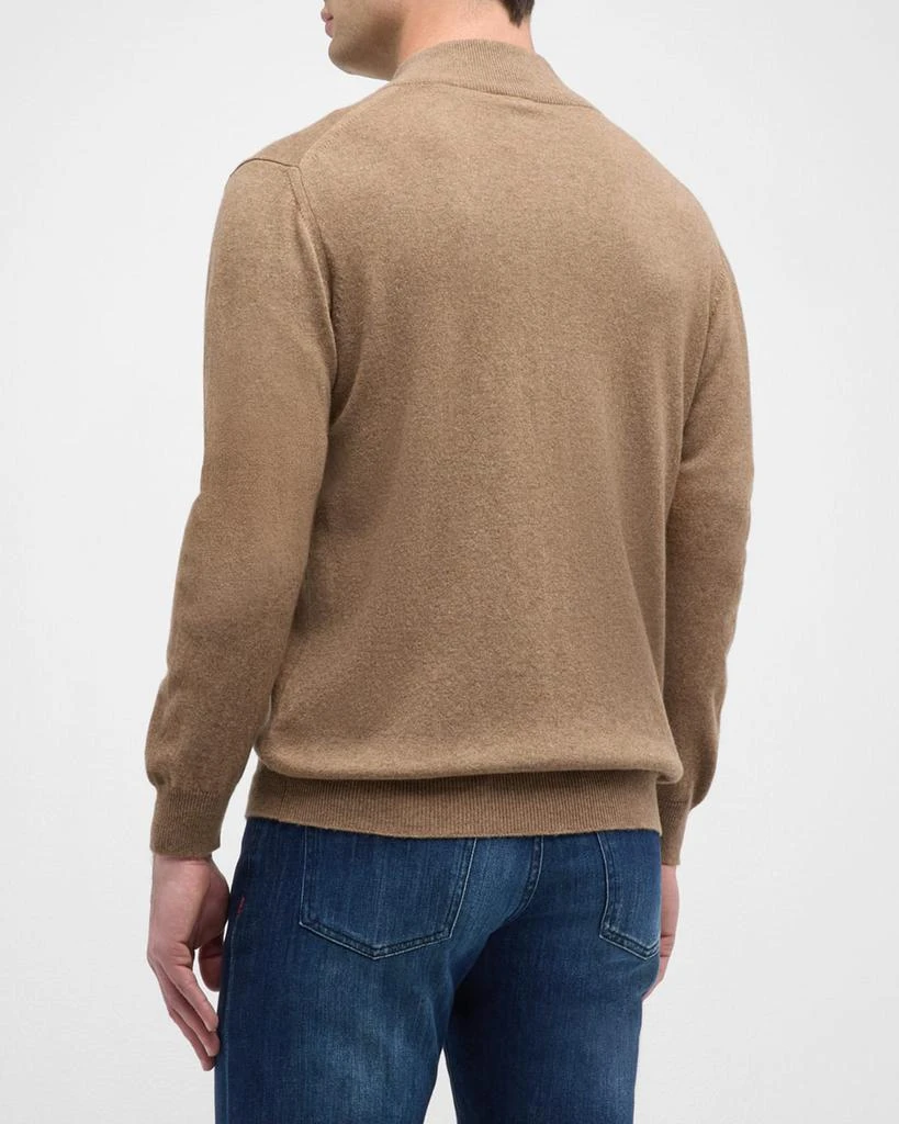 Kiton Men's Cashmere Quarter-Zip Sweater 3