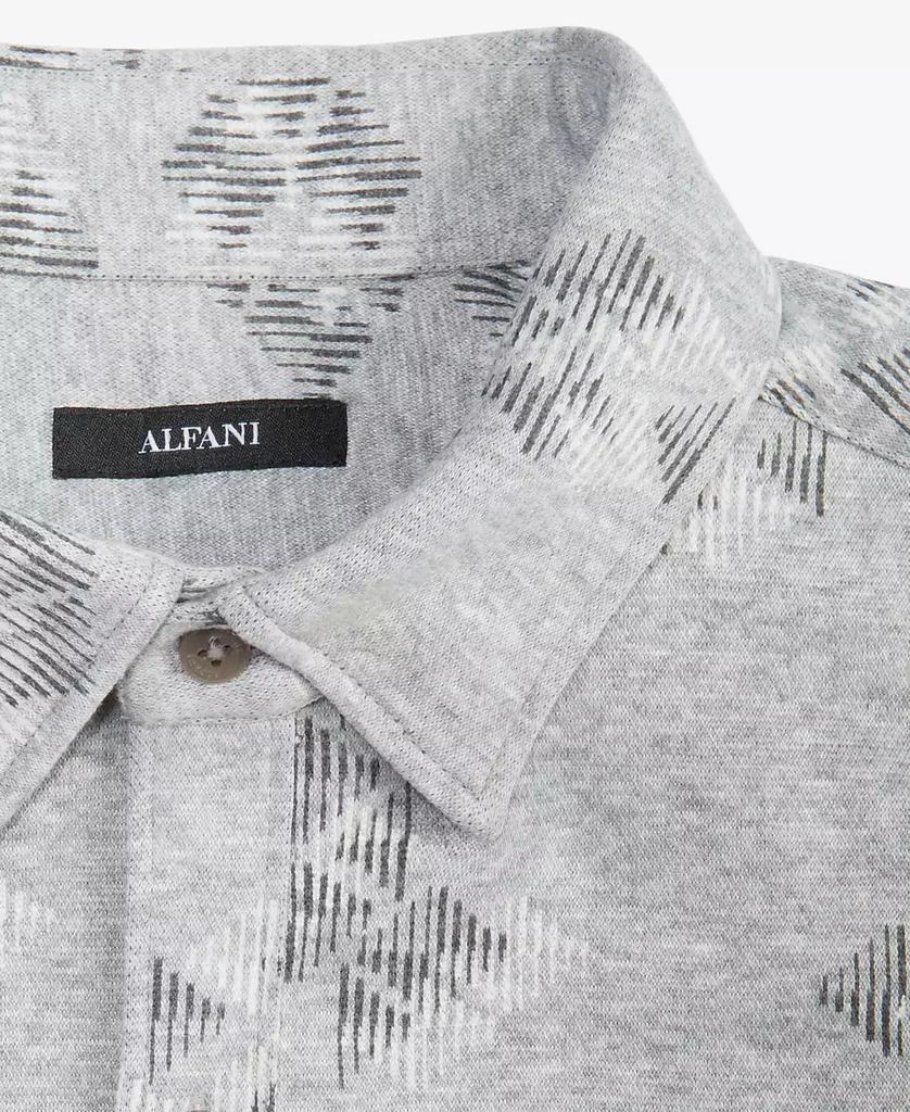 Alfani Men's Jacquard Knit Button-Down Long-Sleeve Shirt, Created for Macy's 5