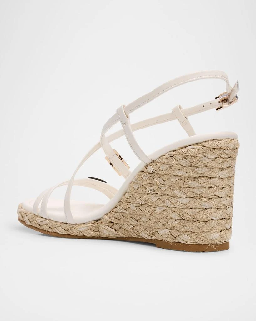 Stuart Weitzman Georgie Strappy Wedge Espadrille Sandals 4