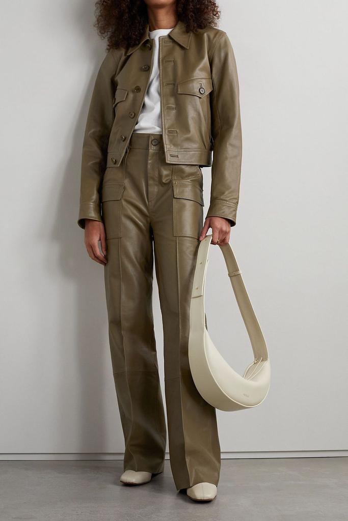 PETAR PETROV Geremy leather wide-leg pants