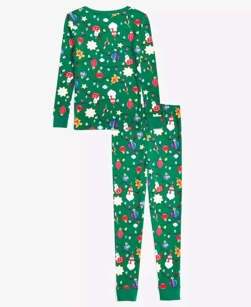 Holiday Lane Little & Big Kids Ornament Cotton Snug Fit Matching Family Pajamas Set, Created for Macy's 2