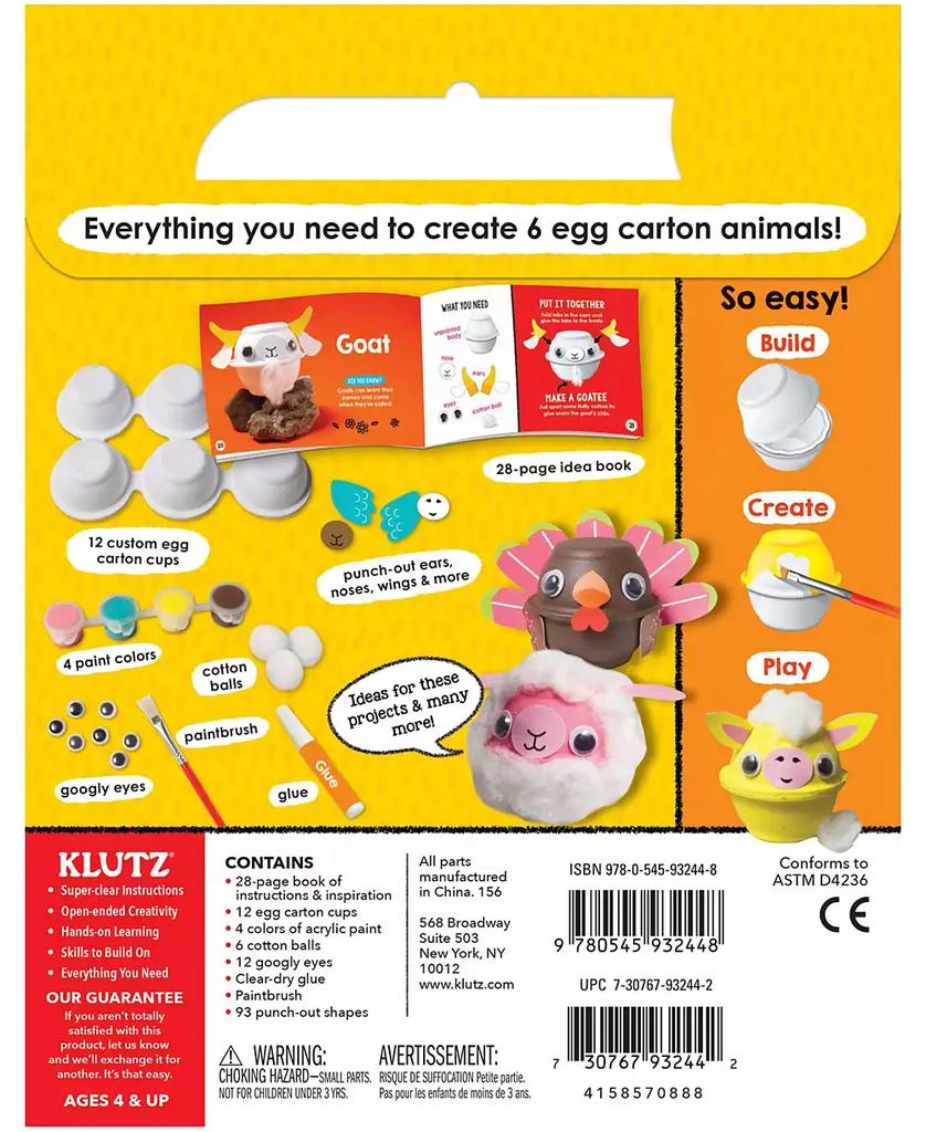 AreYouGame Klutz Jr. My Egg Carton Animals 3