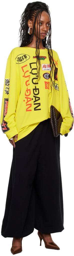 LU'U DAN Yellow Oversized Long Sleeve T-Shirt 5