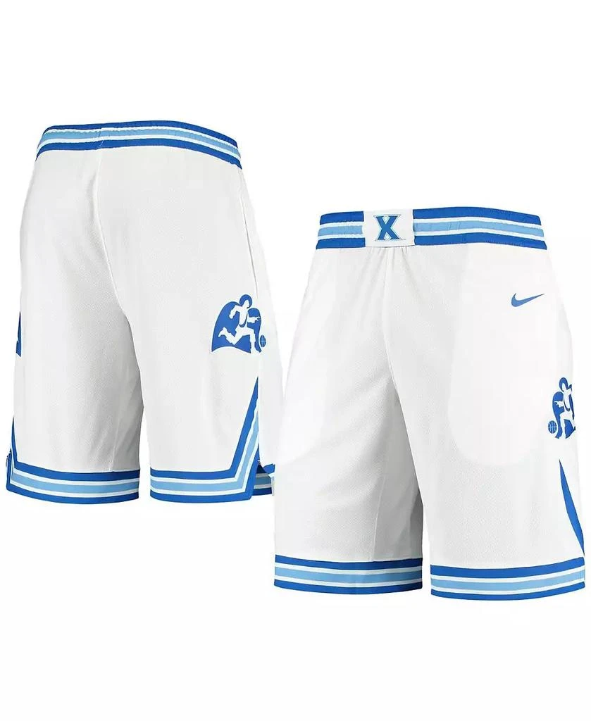 NIKE Men's White Xavier Musketeers Replica Basketball Shorts 1