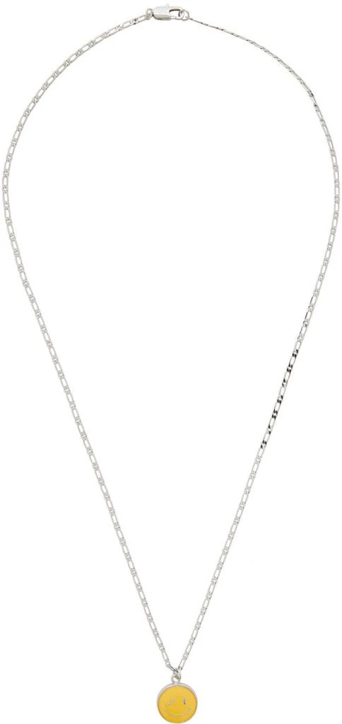We11done Silver Smiley Necklace 1