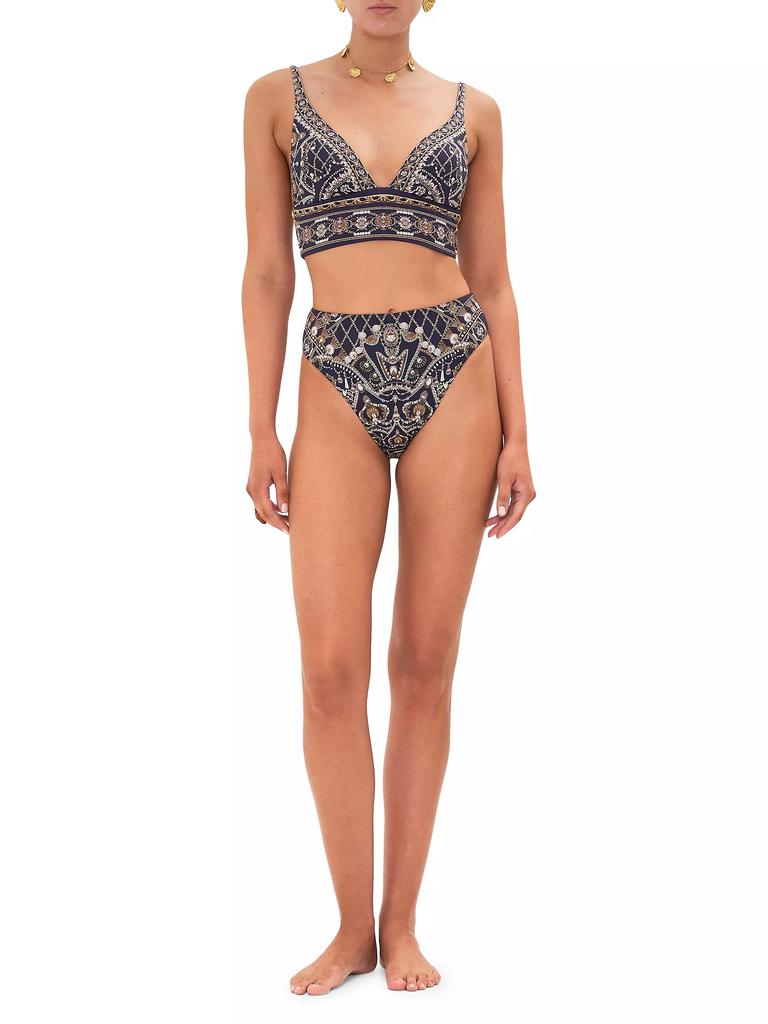 Camilla Printed Triangle Bikini Top