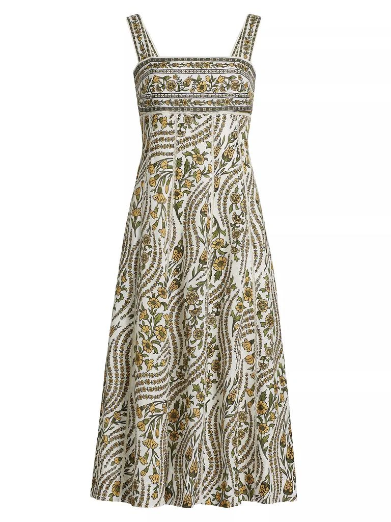VERONICA BEARD Rye Floral Linen Dress 1