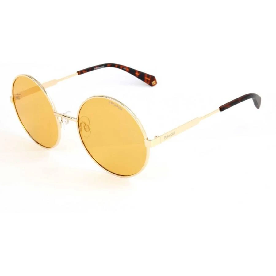 Polaroid Polaroid Yellow Round Ladies Sunglasses PLD 4052/S 0L7Q/HE 55