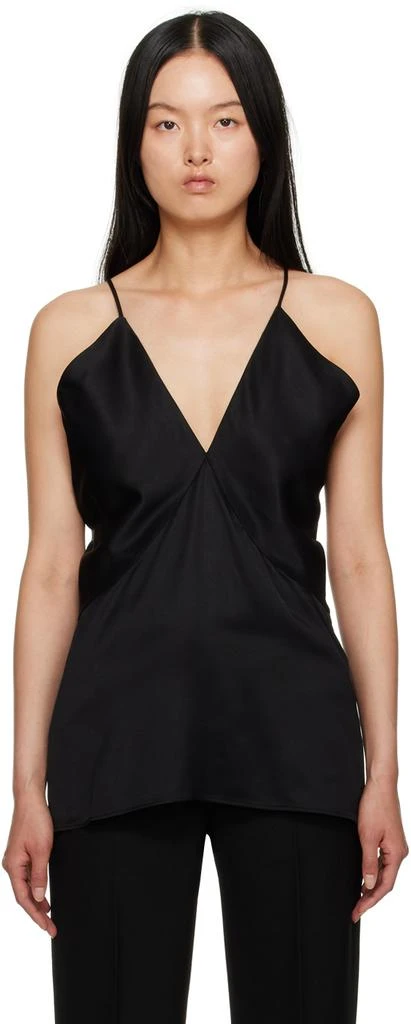 Totême Black Draped Camisole 1