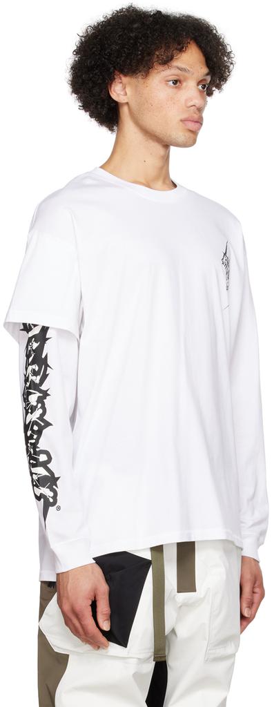 ACRONYM® White Layered Long Sleeve T-Shirt