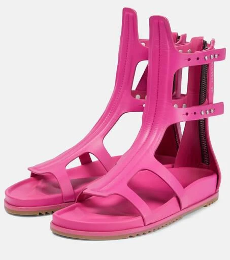Rick Owens Rubber gladiator sandals 5