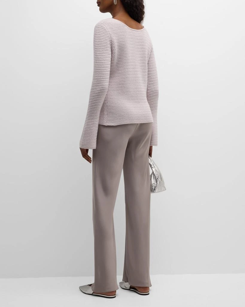 TSE Cashmere Recycled Cashmere Cutout Knit Sweater 4