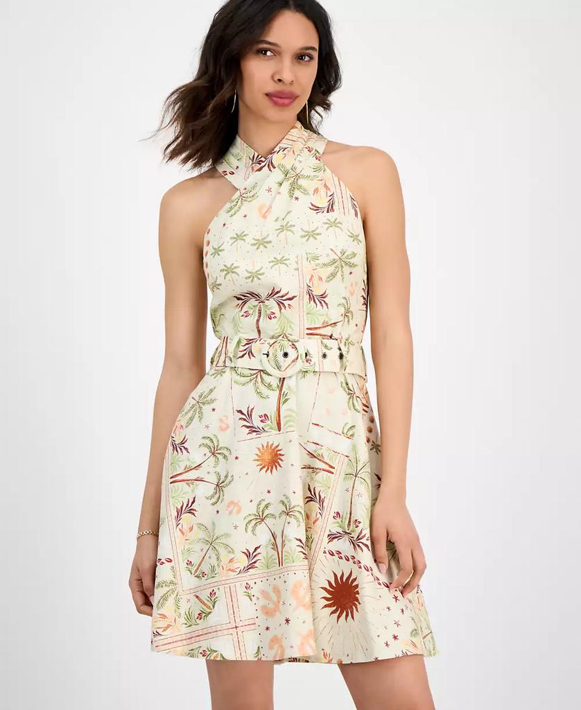 RACHEL Rachel Roy Women's Joanna Mini Belted A-Line Dress