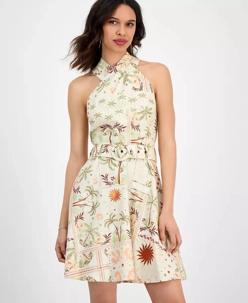 RACHEL Rachel Roy Women's Joanna Mini Belted A-Line Dress 2