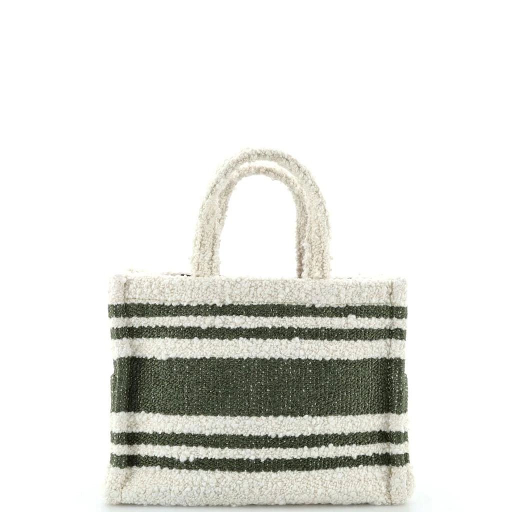 Celine Cabas Thais Tote Striped Fabric Small 3