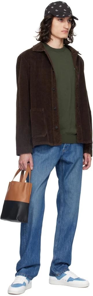 A.P.C. Khaki Mayeul Sweater 4