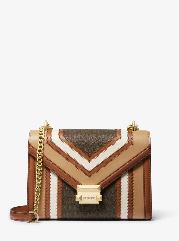 Michael Kors Whitney Medium Color-Block and Signature Logo Shoulder Bag 1