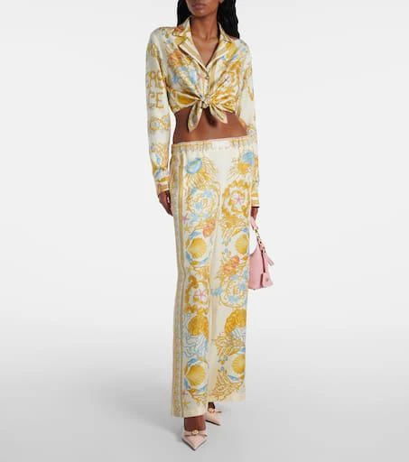 Versace Underwater Barocco crop top 2