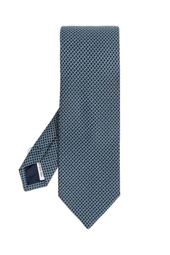 Salvatore Ferragamo Ferragamo Gancini Regimental Print Tie 1