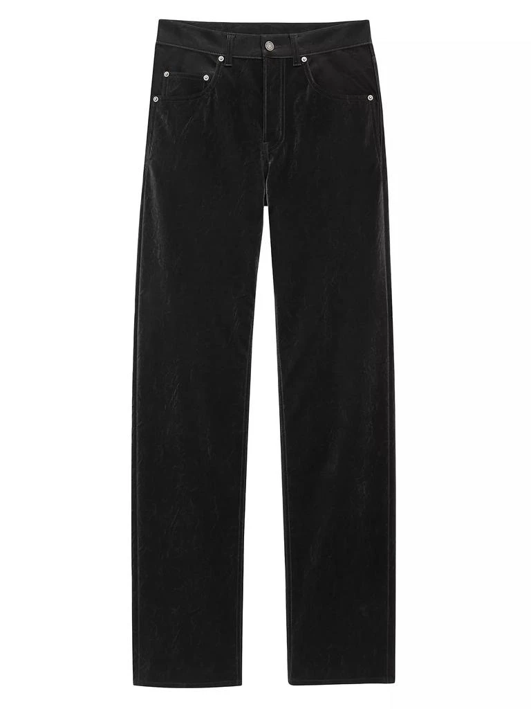 Yves Saint Laurent Long Extreme Baggy Jeans In Crinkle 1