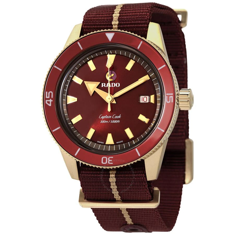 Rado Captain Cook Automatic Red Dial Men's Watch R32504407 1