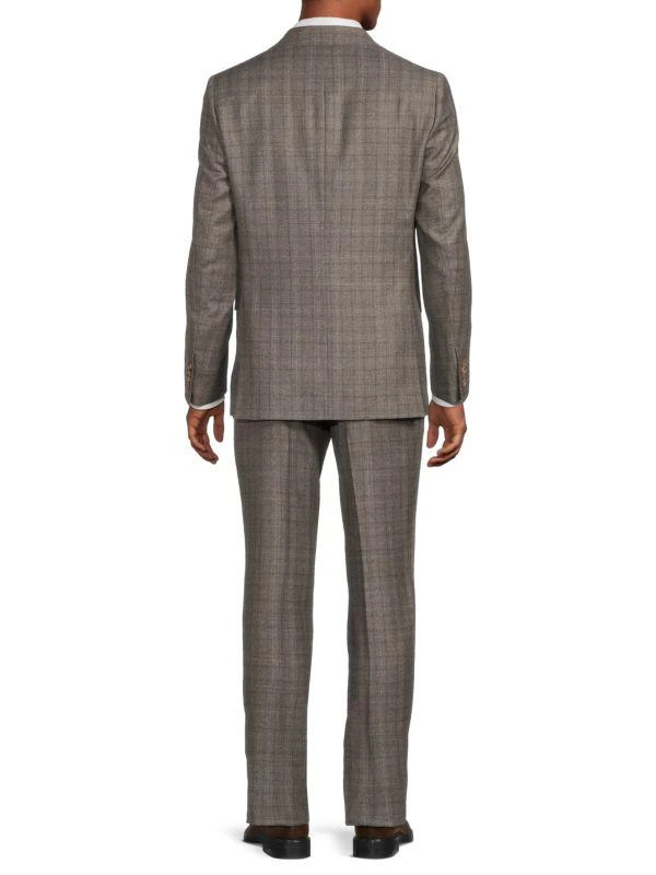 Jack Victor Esprit Plaid Wool Modern-Fit Suit 2