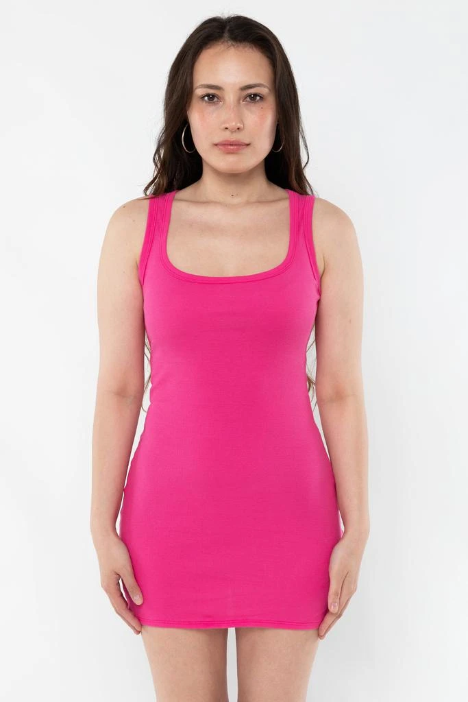 Los Angeles Apparel 43049 - Baby Rib Square Neck Tank Dress 4