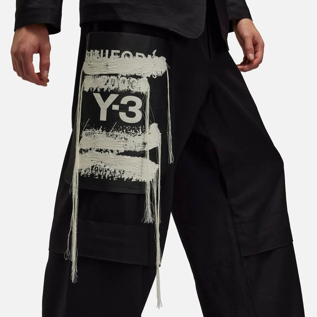 Y-3 Sport Uniform Twill Wide-Leg Trousers 3