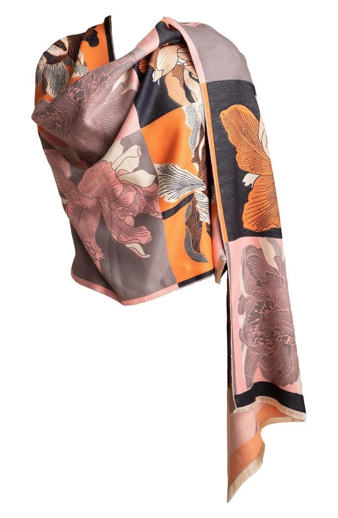 SAACHI Floral Reversible Scarf 1