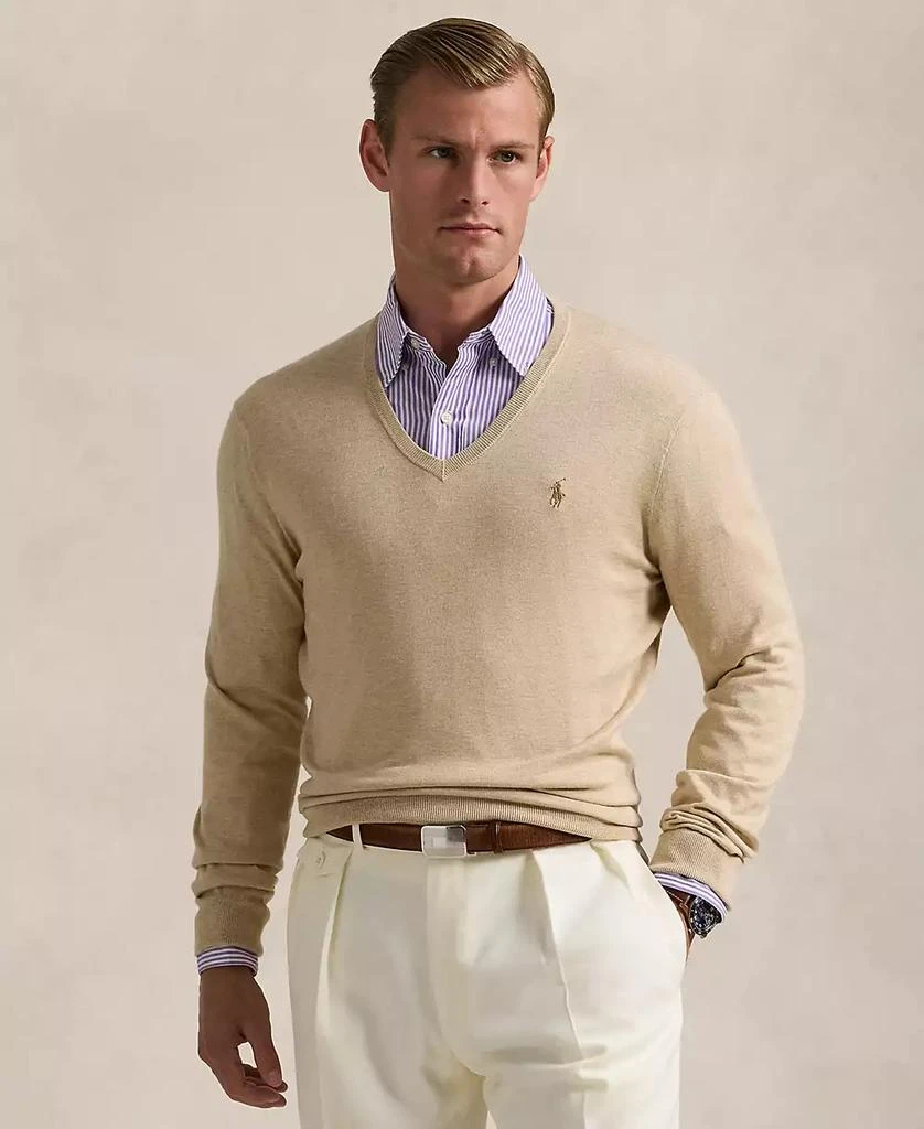 Ralph Lauren Men's Cotton V-Neck Sweater 1