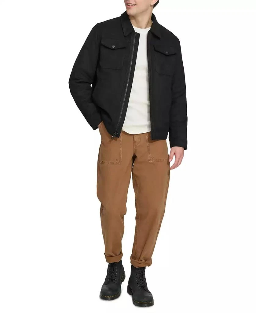 Tommy Hilfiger Men's Faux Suede Trucker Jacket 6