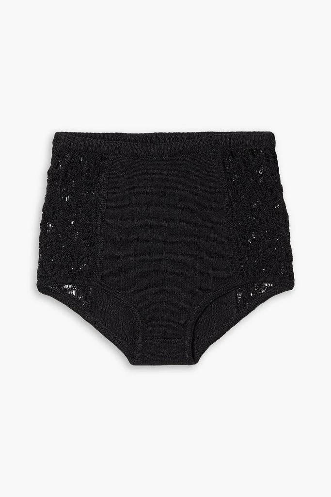 Le Kasha Ubari crocheted linen shorts 1