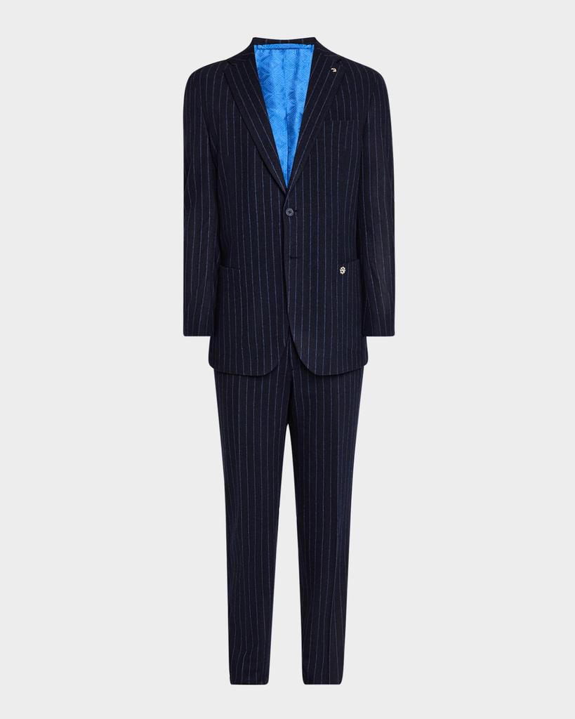 Stefano Ricci Men's Wool Stripe Jersey Suit