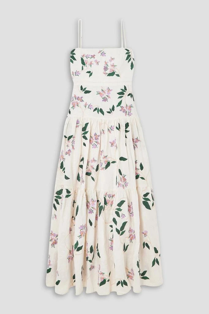 Lima tiered embroidered linen maxi dress  On Sale Now with Up to 60% Off |  Discover Exclusive Deals & Savings at BeyondStyle  Authentic Agua by Agua  Bendita dresses|clothing|women|maxi dresses with