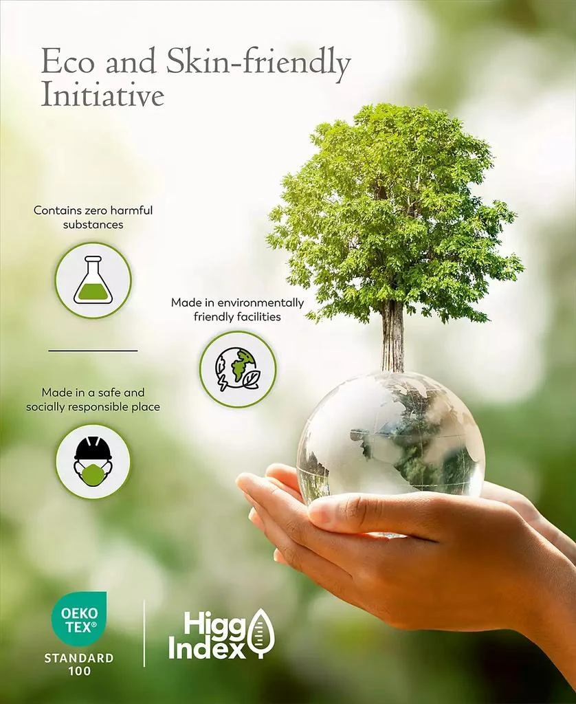 Color Sense 300 Thread Count 100% Cotton Sateen 3-Pc. Sheet Set, Twin 7