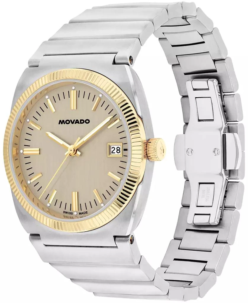 Movado Men's Ondoplan Swiss Quartz Stainless Steel Watch 36mm 2