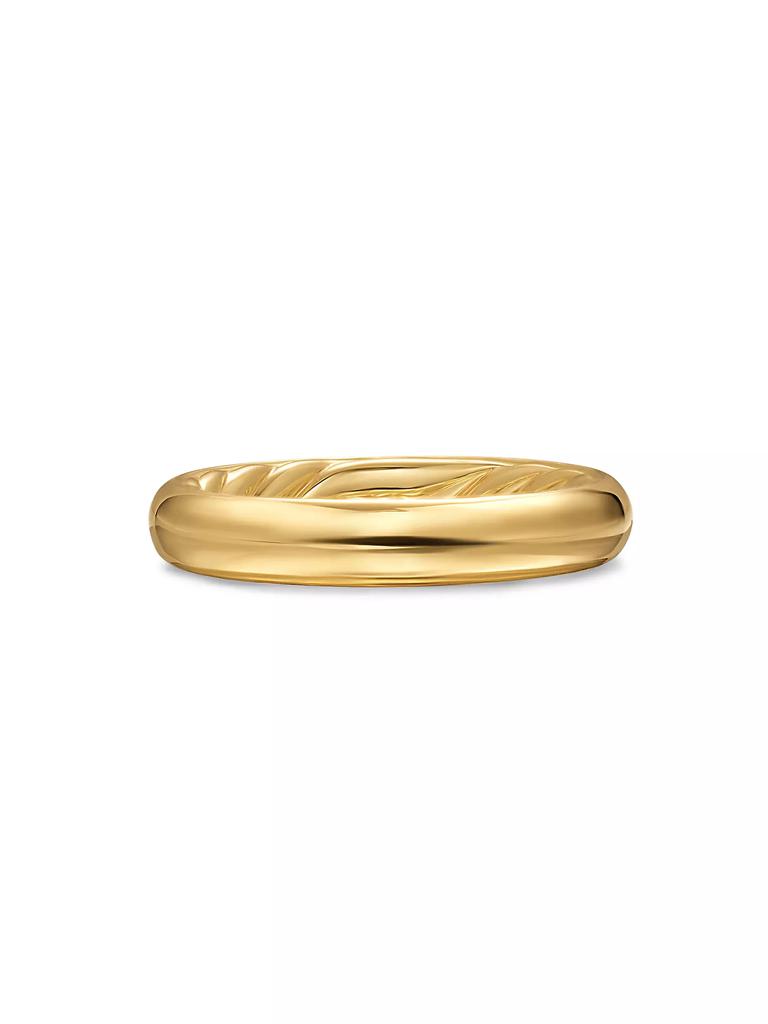 David Yurman DY Mercer Band Ring in 18K Yellow Gold, 3.7MM