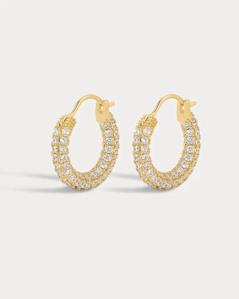 Luv AJ Luv Aj - Pave Amalfi Huggies Earring