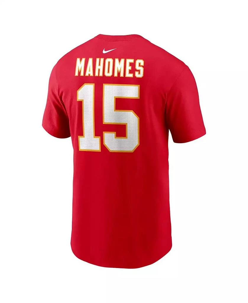 NIKE Men's Patrick Mahomes Red Kansas City Chiefs Player Name and Number T-shirt 3